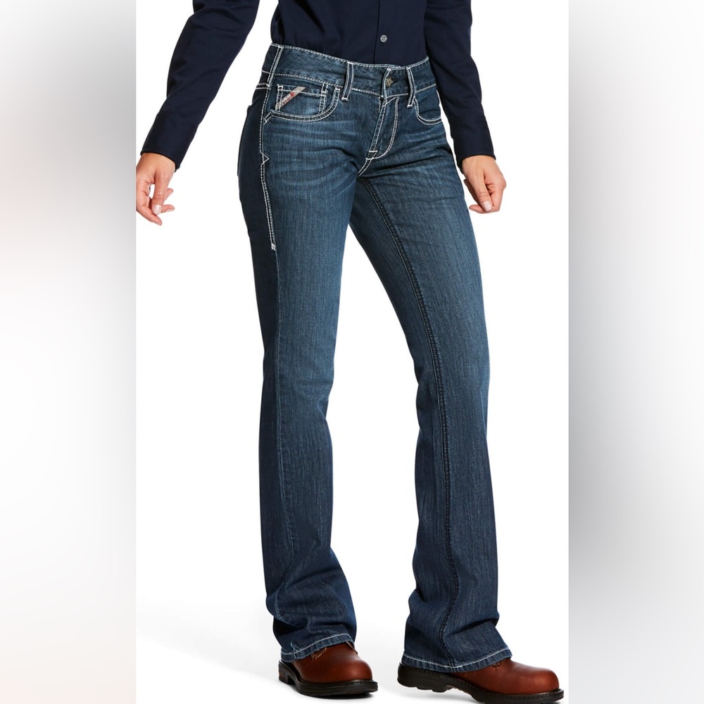 Ariat FR Stretch DuraLight Ella Jean Flame Resistant Mid-Rise Boot Cut 26R NWT